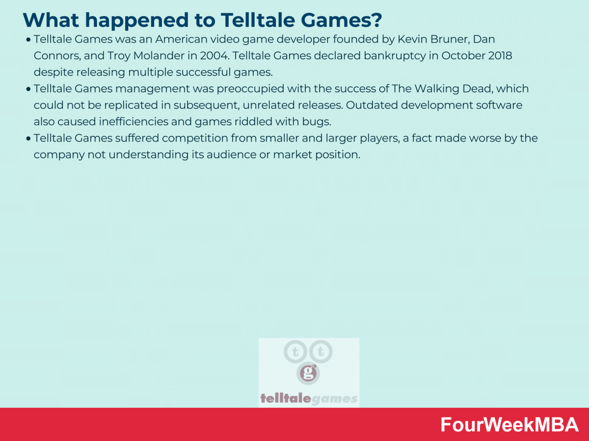 What happened to Telltale Games? - FourWeekMBA